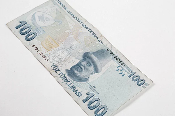 Turkisk Valuta Turkiska Lira Sedlar — Stockfoto