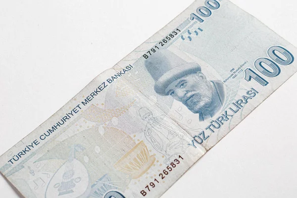 Turkisk Valuta Turkiska Lira Sedlar — Stockfoto