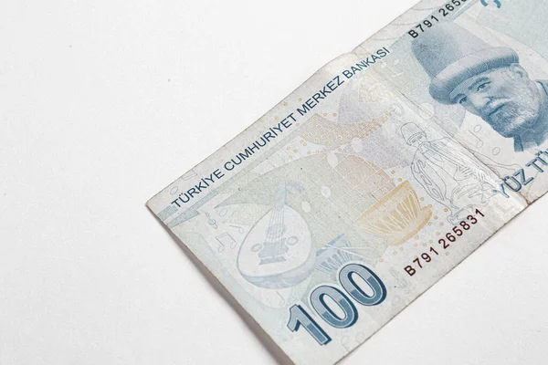 Turkisk Valuta Turkiska Lira Sedlar — Stockfoto