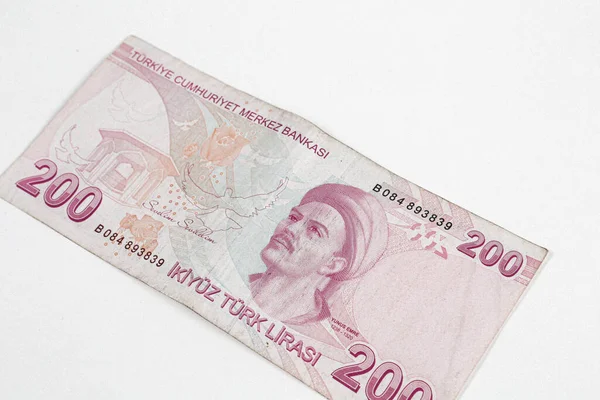 Turkish Currency Turkish Lira Banknotes — Stock Photo, Image