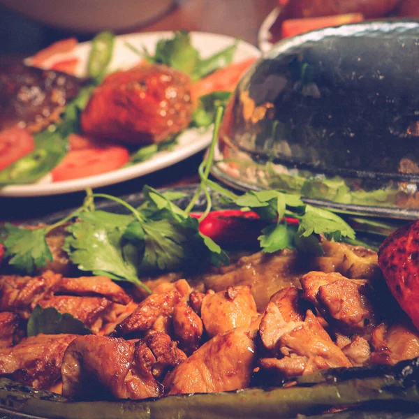 Turco Árabe Tradicional Ramadã Kebab — Fotografia de Stock