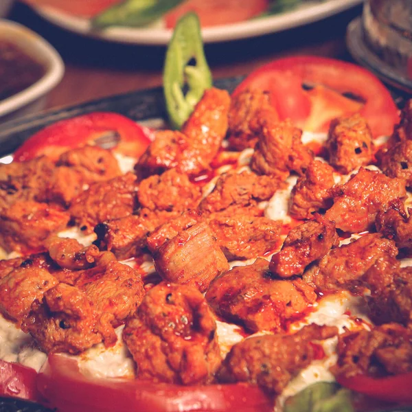 Török Arab Hagyományos Ramadán Kebab — Stock Fotó