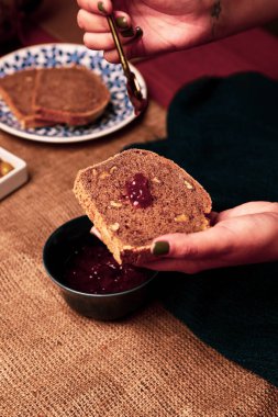 Lezzetli doğal estetik fırınlanmış ekmek