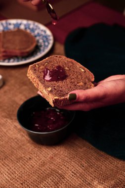 Lezzetli doğal estetik fırınlanmış ekmek