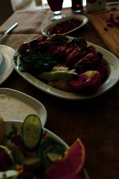 Rijke Heerlijk Turks Ontbijt — Stockfoto