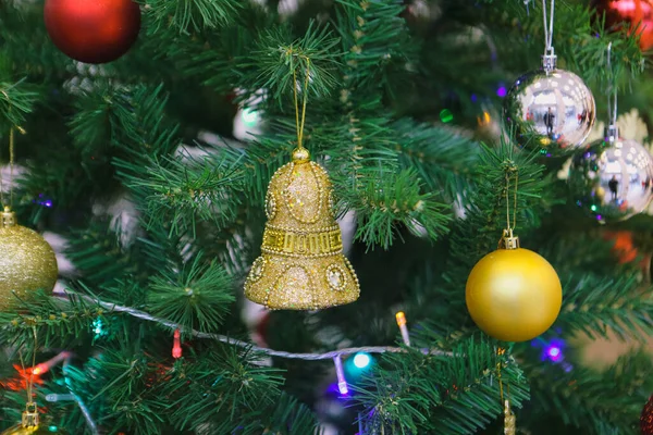 Dennen Kerstboom Cadeau — Stockfoto