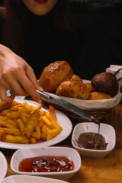 Rijke Heerlijk Turks Ontbijt — Stockfoto