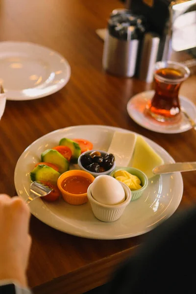 Rika Och Utsökt Turkisk Frukost — Stockfoto