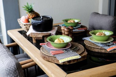 Modern balkon terasının içi