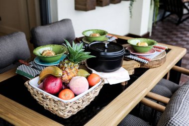 Modern balkon terasının içi