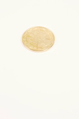 Bitcoin para, bitcoin 'in yakın plan görüntüsü