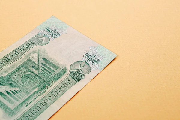 Banco Central Iraque One Dinar Banknote — Fotografia de Stock