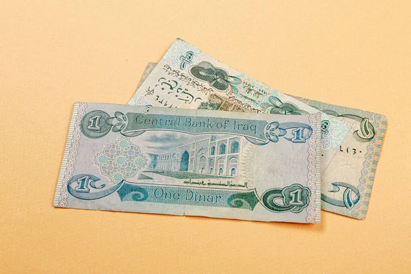 Irak Merkez Bankası Bir Dinar Banknote — Stok fotoğraf