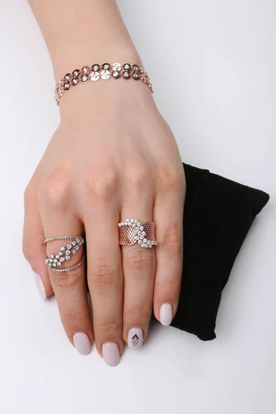 Diamond Jewelry Luxury Fashion Jewelry — Stock Photo, Image