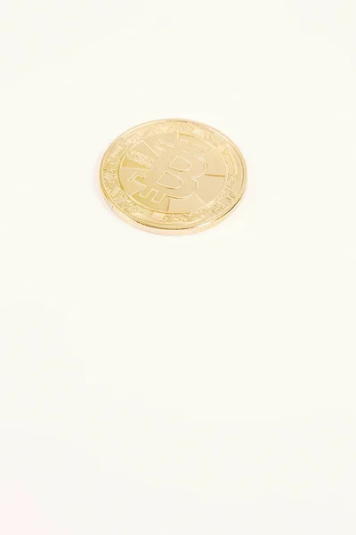 Bitcoin Para Bitcoin Yakın Plan Görüntüsü — Stok fotoğraf