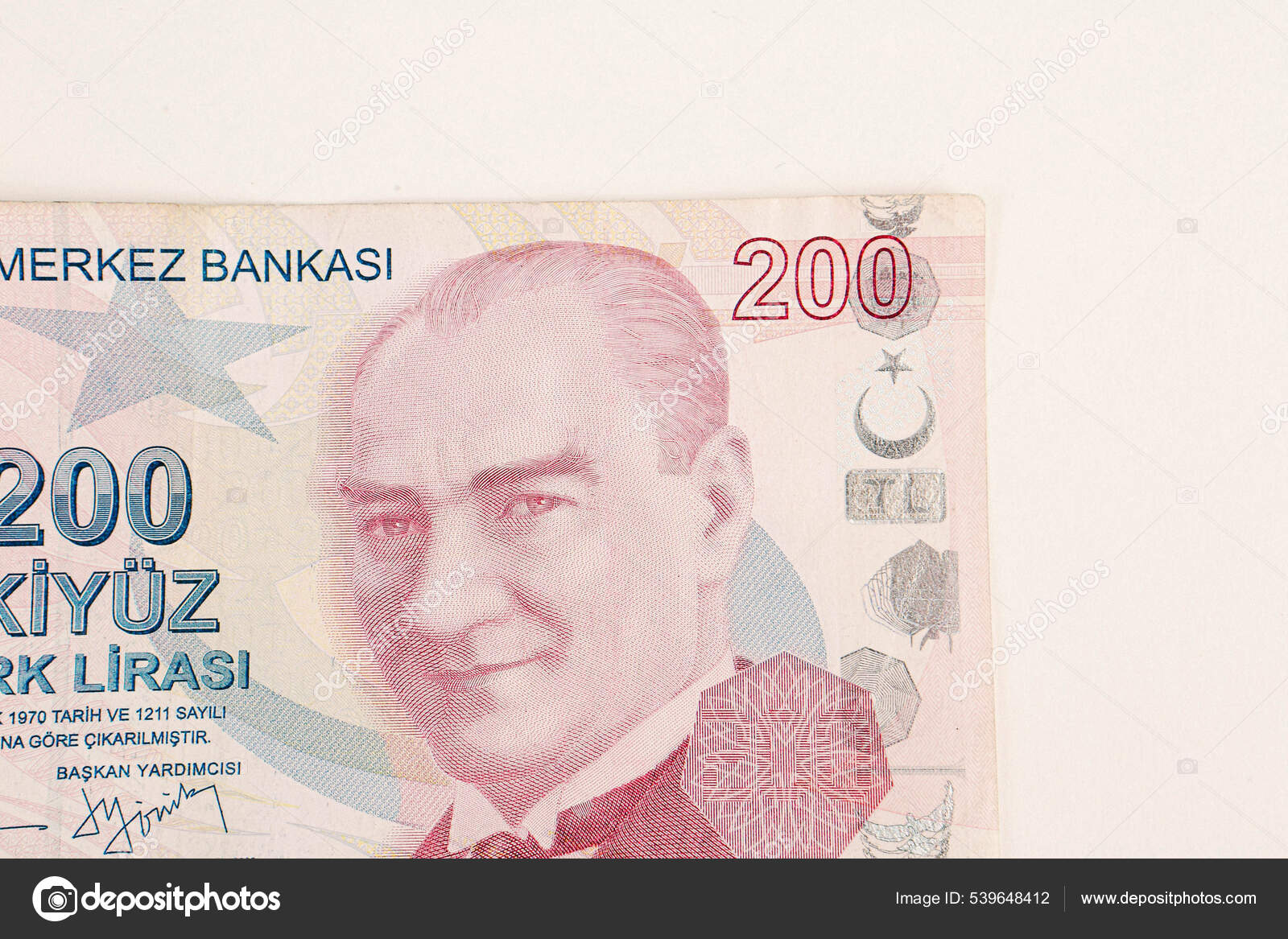 土耳其货币土耳其里拉钞票——图库图片© utkudemirsoy #539648412