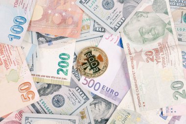 Multi Euro Nakit ve Bozuk Para, farklı türde yeni nesil banknotlar, bitcoin, Türk lirası