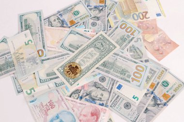 Multi Euro Nakit ve Bozuk Para, farklı türde yeni nesil banknotlar, bitcoin, Türk lirası