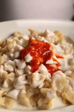 Türk mantı manlama plaka üzerinde