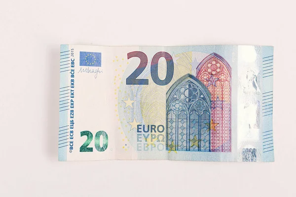 Moneda Europea Dinero Billetes Euros — Foto de Stock