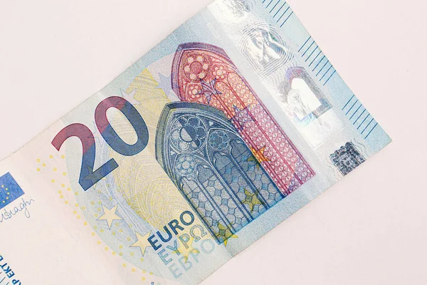 Moneda Europea Dinero Billetes Euros — Foto de Stock