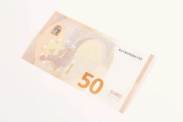 Moneda Europea Dinero Billetes Euros — Foto de Stock