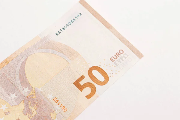 Moneda Europea Dinero Billetes Euros — Foto de Stock