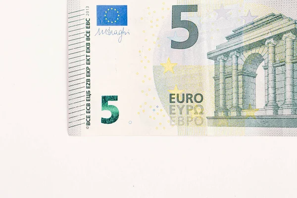 Bani Monedă Europeană Bancnote Euro — Fotografie, imagine de stoc