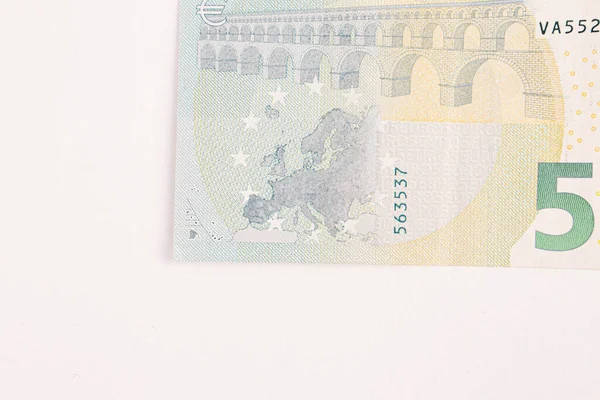Bani Monedă Europeană Bancnote Euro — Fotografie, imagine de stoc