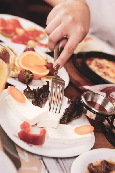 Reichhaltiges Und Köstliches Türkisches Frühstück — Stockfoto