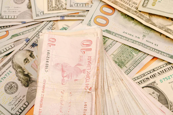 Multi Euro Dolar Kontanter Och Mynt Olika Typer Nya Generationens — Stockfoto