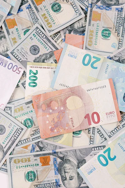 Multi Euro Dolar Efectivo Moneda Diferentes Tipos Billetes Nueva Generación — Foto de Stock