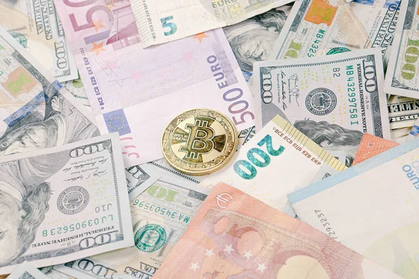 Multi Euro Dolar Contant Geld Munt Verschillende Soorten Nieuwe Generatie — Stockfoto