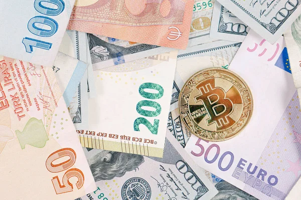 Multi Euro Nakit ve Bozuk Para, farklı türde yeni nesil banknotlar, bitcoin, Türk lirası