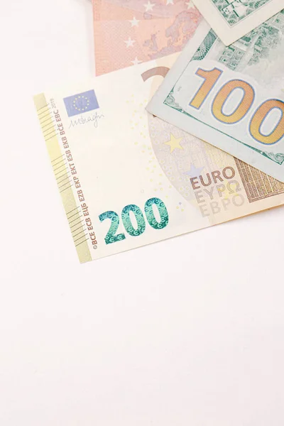 Multi Euro Dolar Dinheiro Moeda Diferentes Tipos Notas Nova Geração — Fotografia de Stock