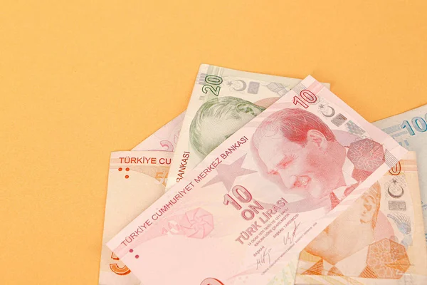 トルコ通貨 トルコリラ紙幣 — ストック写真