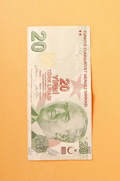 Turkisk Valuta Turkiska Lira Sedlar — Stockfoto