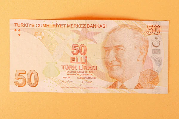 Turkin Valuutta Turkin Liirasetelit — kuvapankkivalokuva