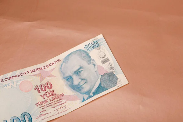 Türk Para Birimi Türk Lireti Banknotları — Stok fotoğraf