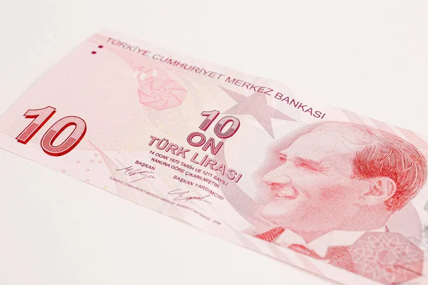 Turkish Currency Turkish Lira Banknotes — Stock Photo, Image