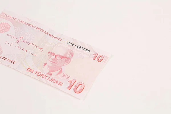 Waluta Turecka Banknoty Tureckie — Zdjęcie stockowe