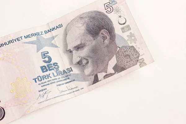 Turkisk Valuta Turkiska Lira Sedlar — Stockfoto