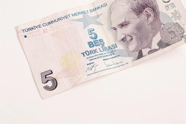 Turkisk Valuta Turkiska Lira Sedlar — Stockfoto