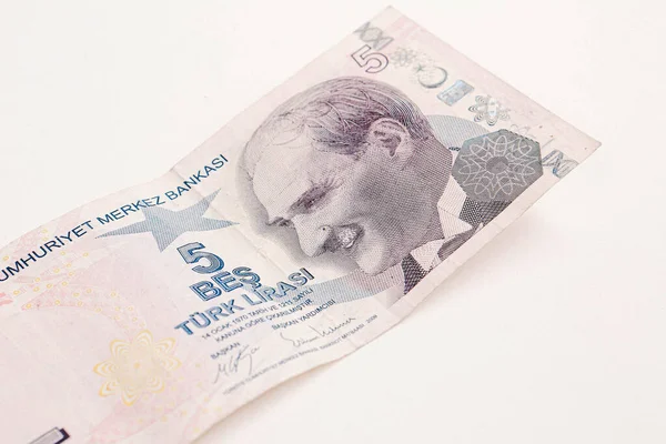 Turkisk Valuta Turkiska Lira Sedlar — Stockfoto