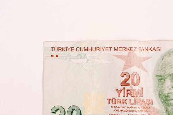 Turkish Currency Turkish Lira Banknotes — Stock Photo, Image