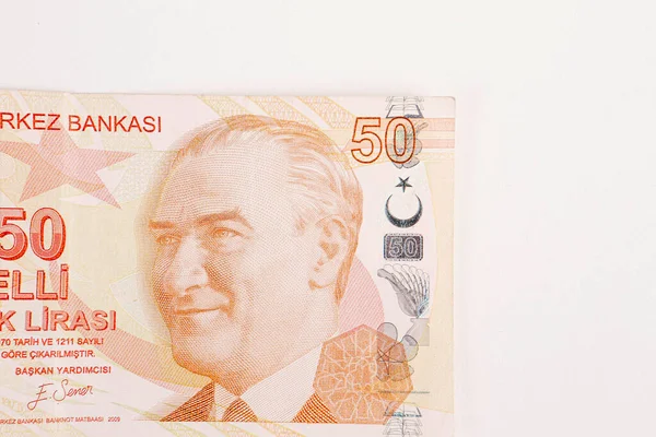 Turkisk Valuta Turkiska Lira Sedlar — Stockfoto