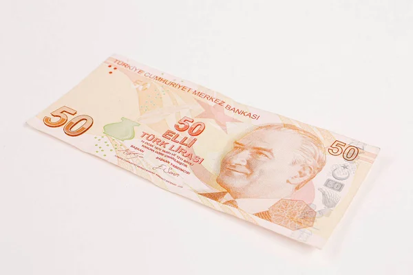 Turkish Currency Turkish Lira Banknotes — Stock Photo, Image