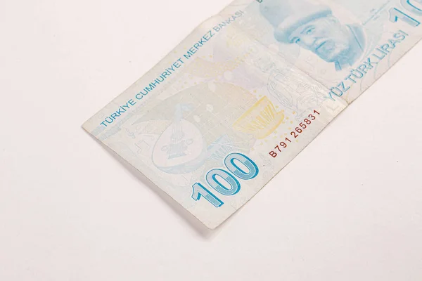 Turkish Currency Turkish Lira Banknotes — Stock Photo, Image