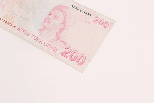 Waluta Turecka Banknoty Tureckie — Zdjęcie stockowe