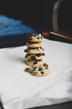 Koyu çikolata parçaları ile tanımlama